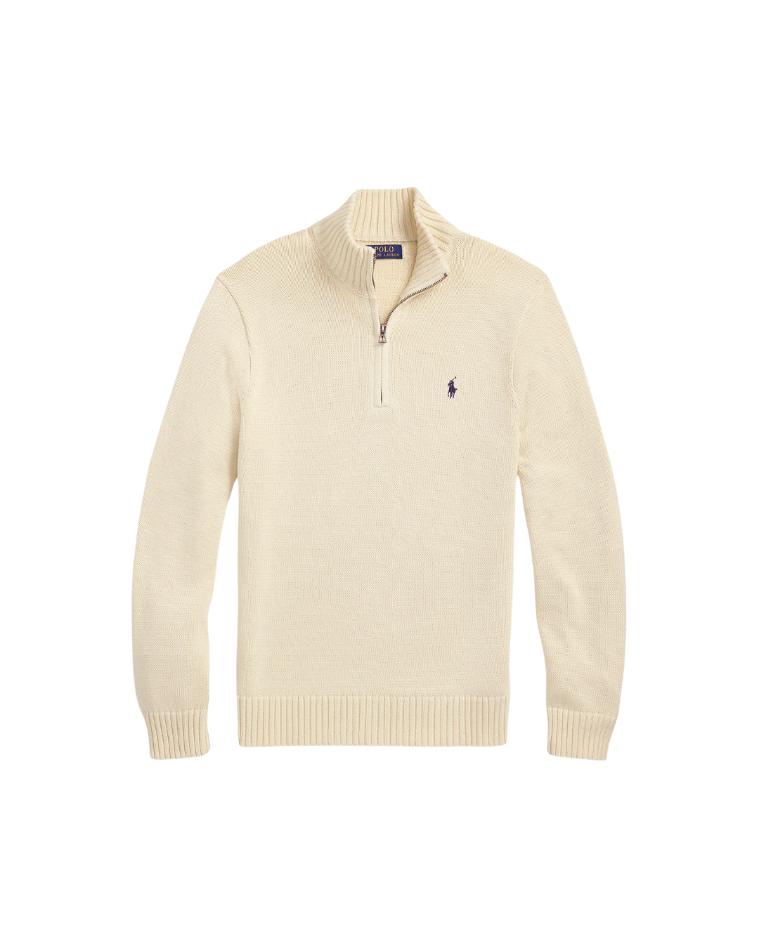 Polo Ralph Lauren COTTON QUARTER-ZIP MOCKNECK SWEATER