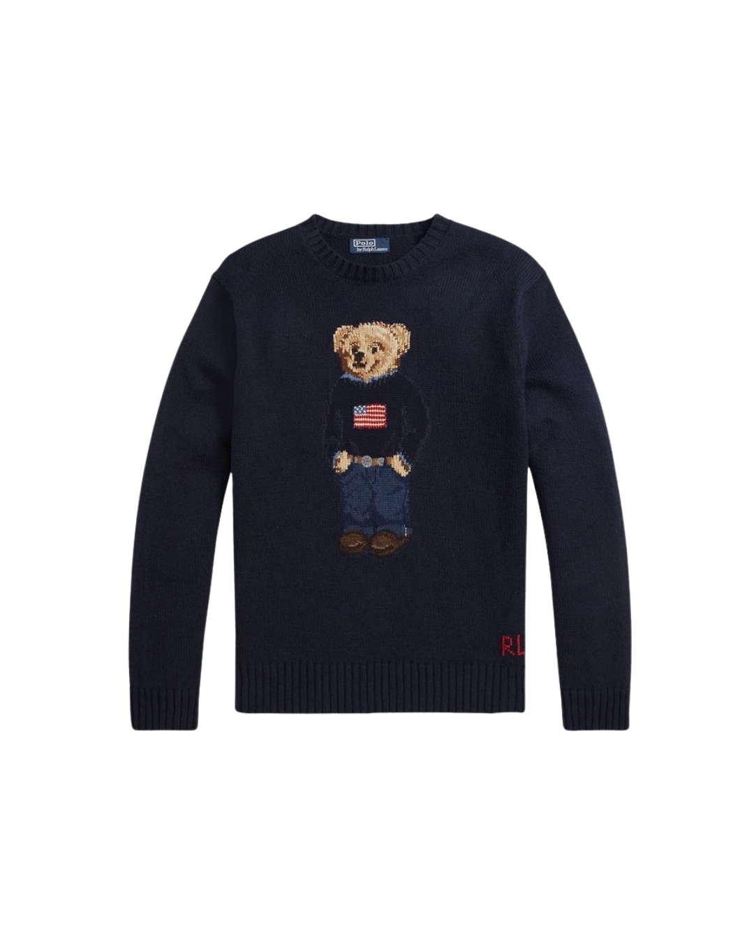 Polo Ralph Lauren Bear Cotton-Linen Sweater